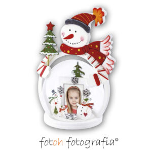 muñeco de nieve decoracion navideña para personalizar con foto