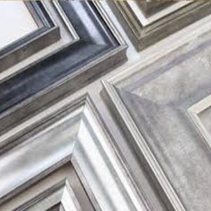 Moldura Gris y Plata