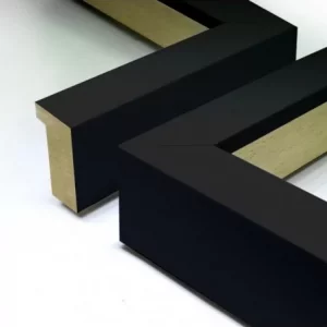 Moldura Negra para Vitrina